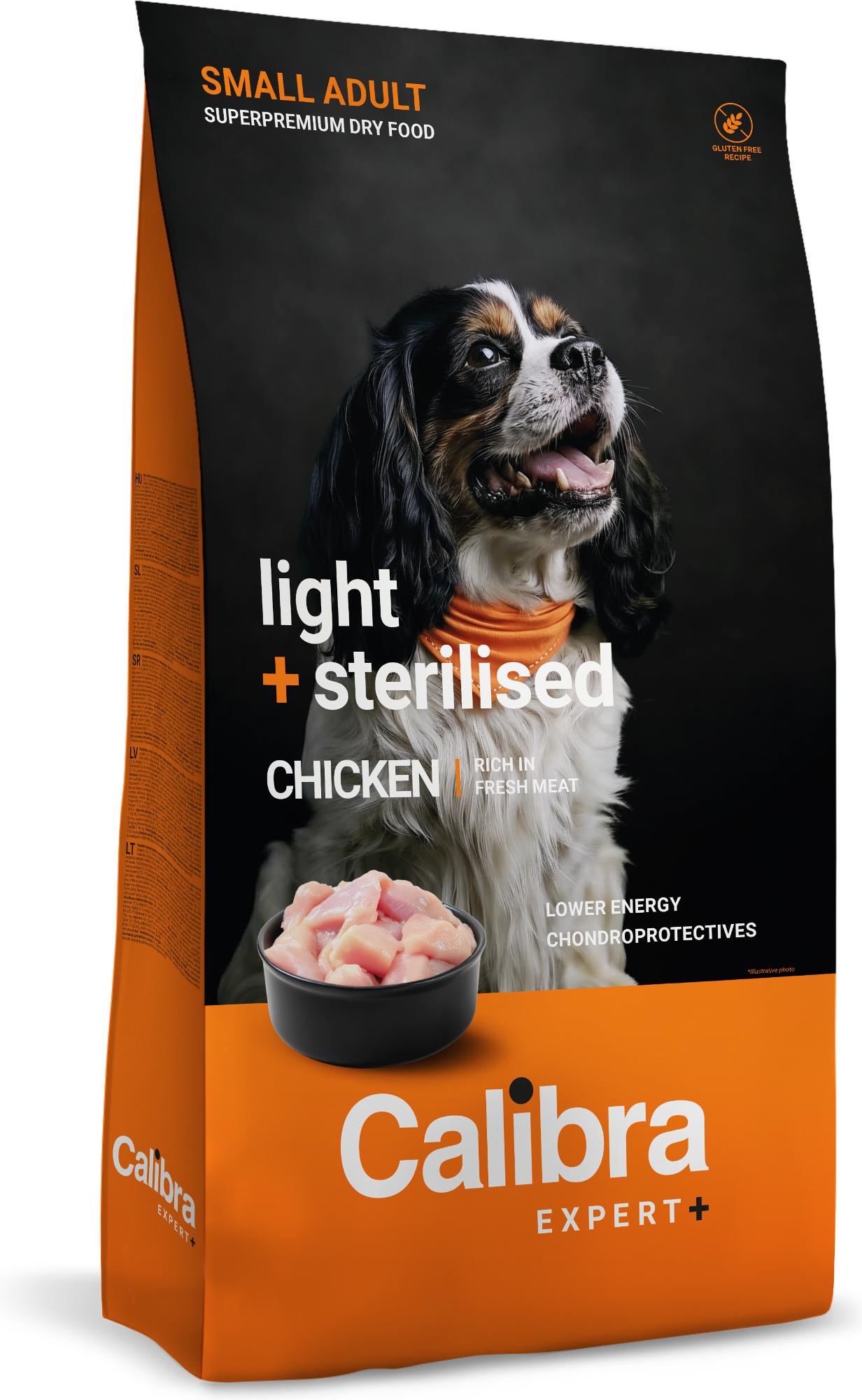 Calibra Expert+ Canine Adult Small Light + Sterilised Huhn