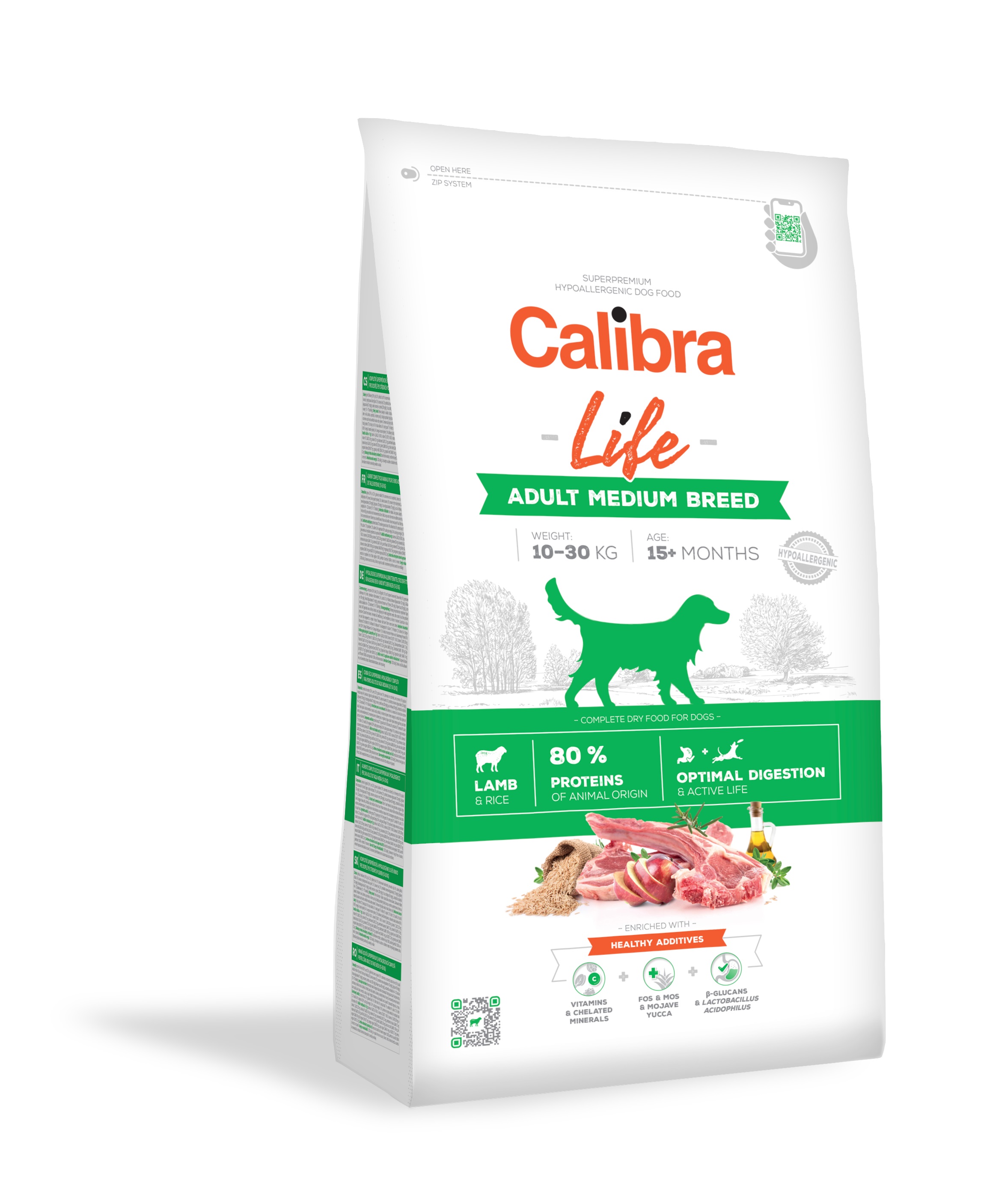 Calibra Superpremium Life Canine Adult Medium Breed Lamb