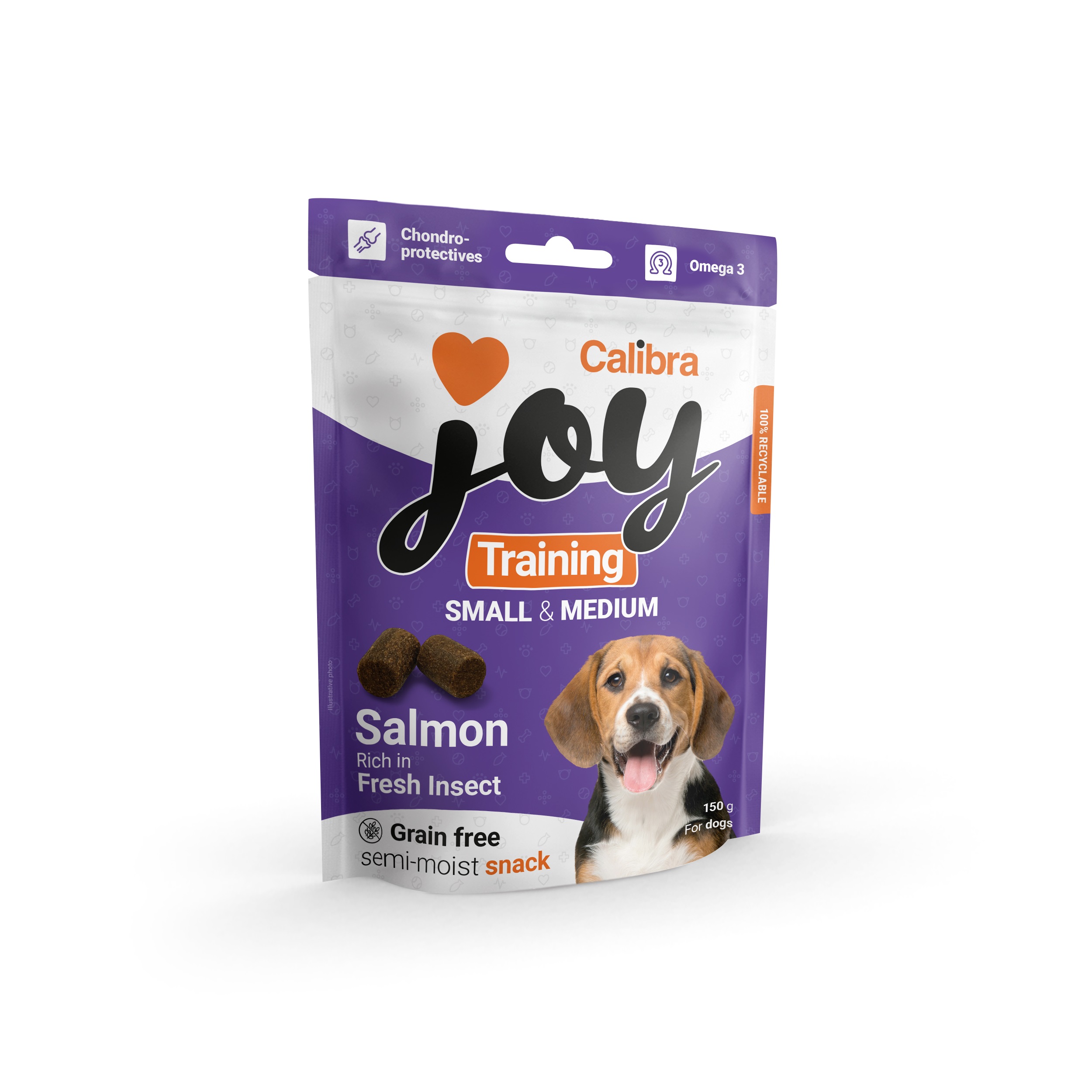 Dog Training Snacks Salmon+Insect 150g puppy+adult Calibra Joy