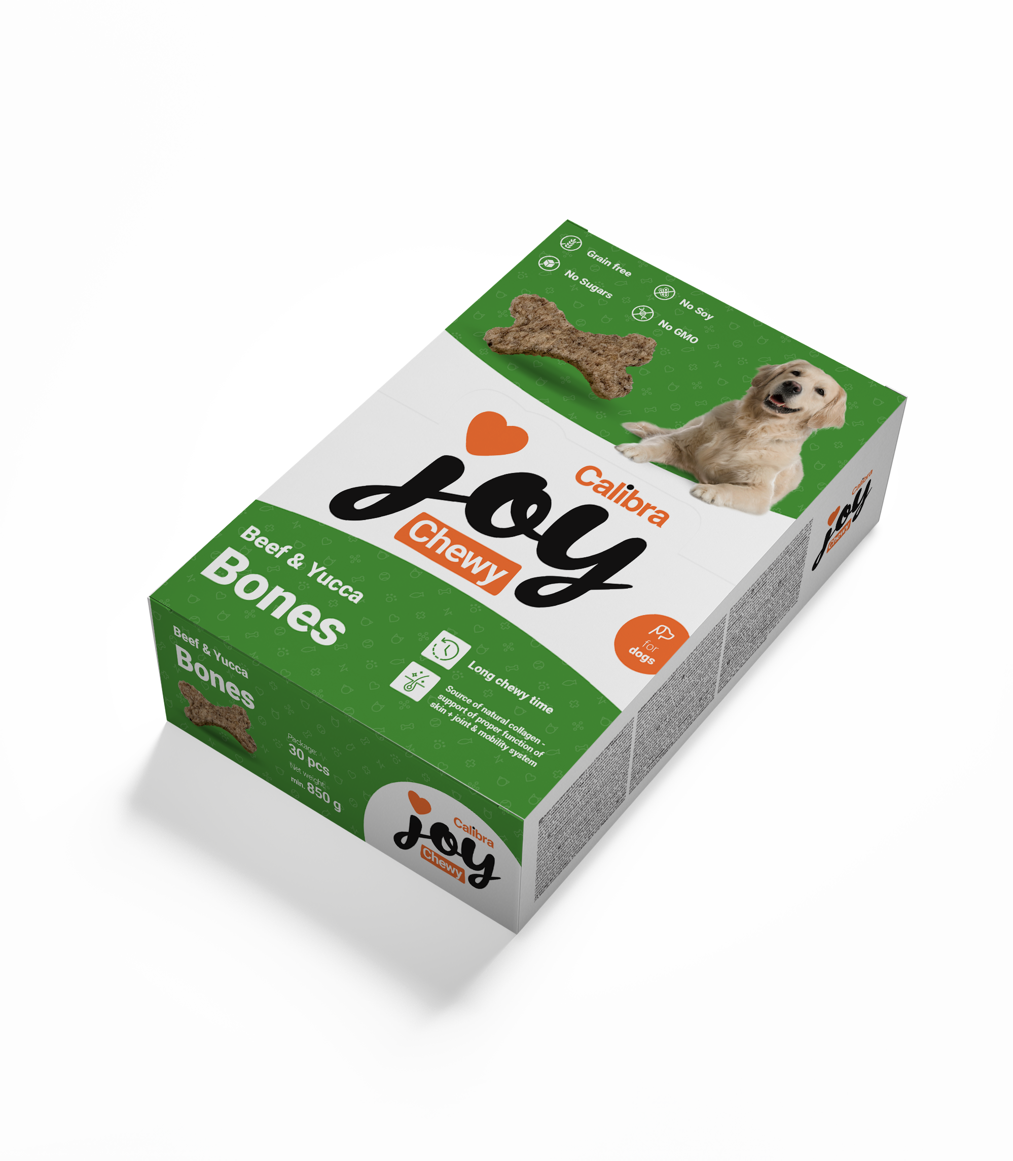 Calibra Joy Chewy Canine Beef & Yucca Bones