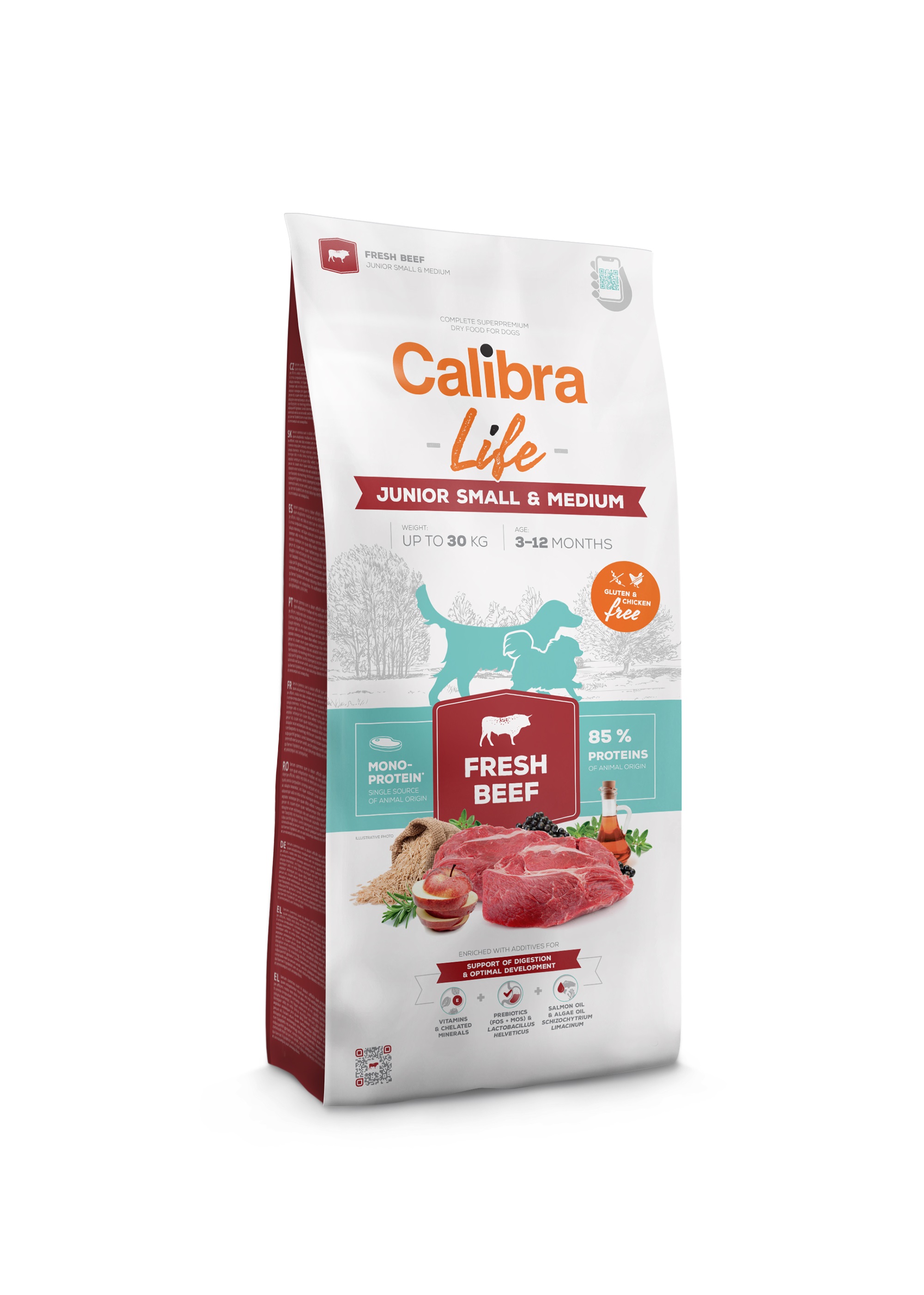 Calibra Superpremium Junior Small & Medium FRESH BEEF