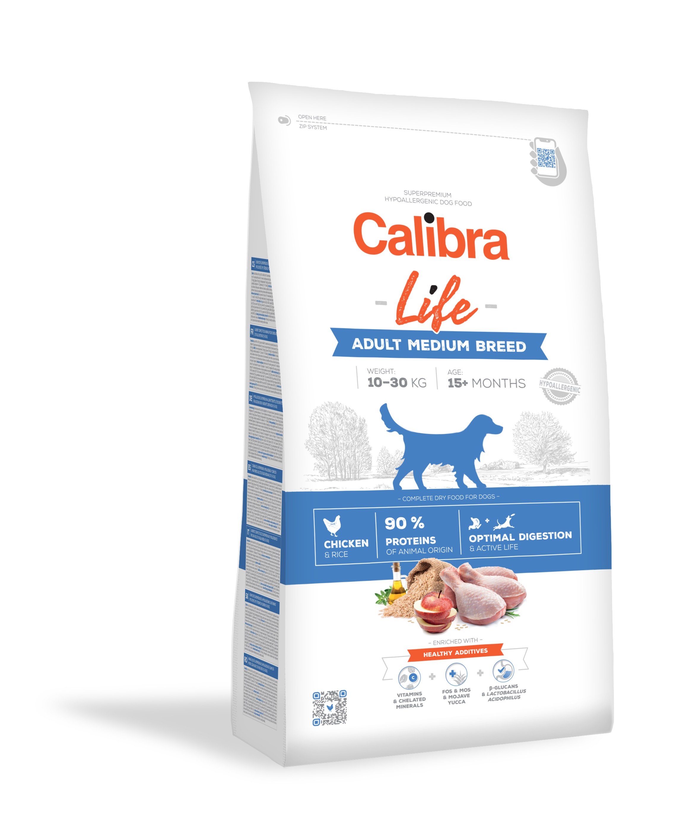 Calibra Superpremium Life Canine Adult Medium Breed Chicken