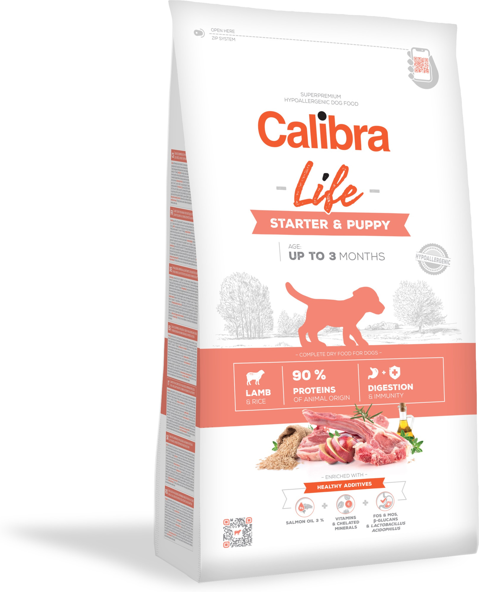 Can Starter+Puppy Lamm 12kg Calibra Superpremium Life
