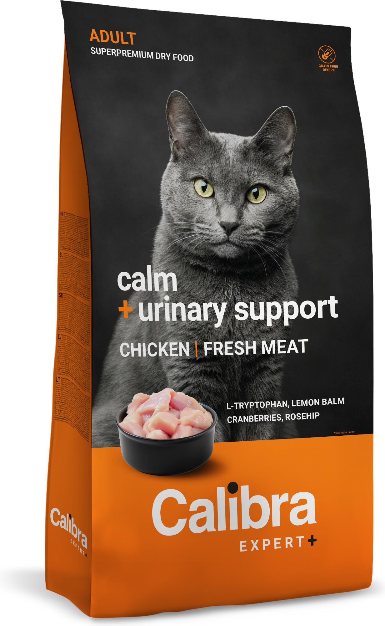 Calibra Expert+ Feline Adult Calm + Urinary support Huhn